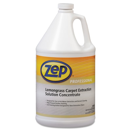 Zep Carpet Extraction Cleaner, Lemongrass, 1gal Bottle 1041398EA